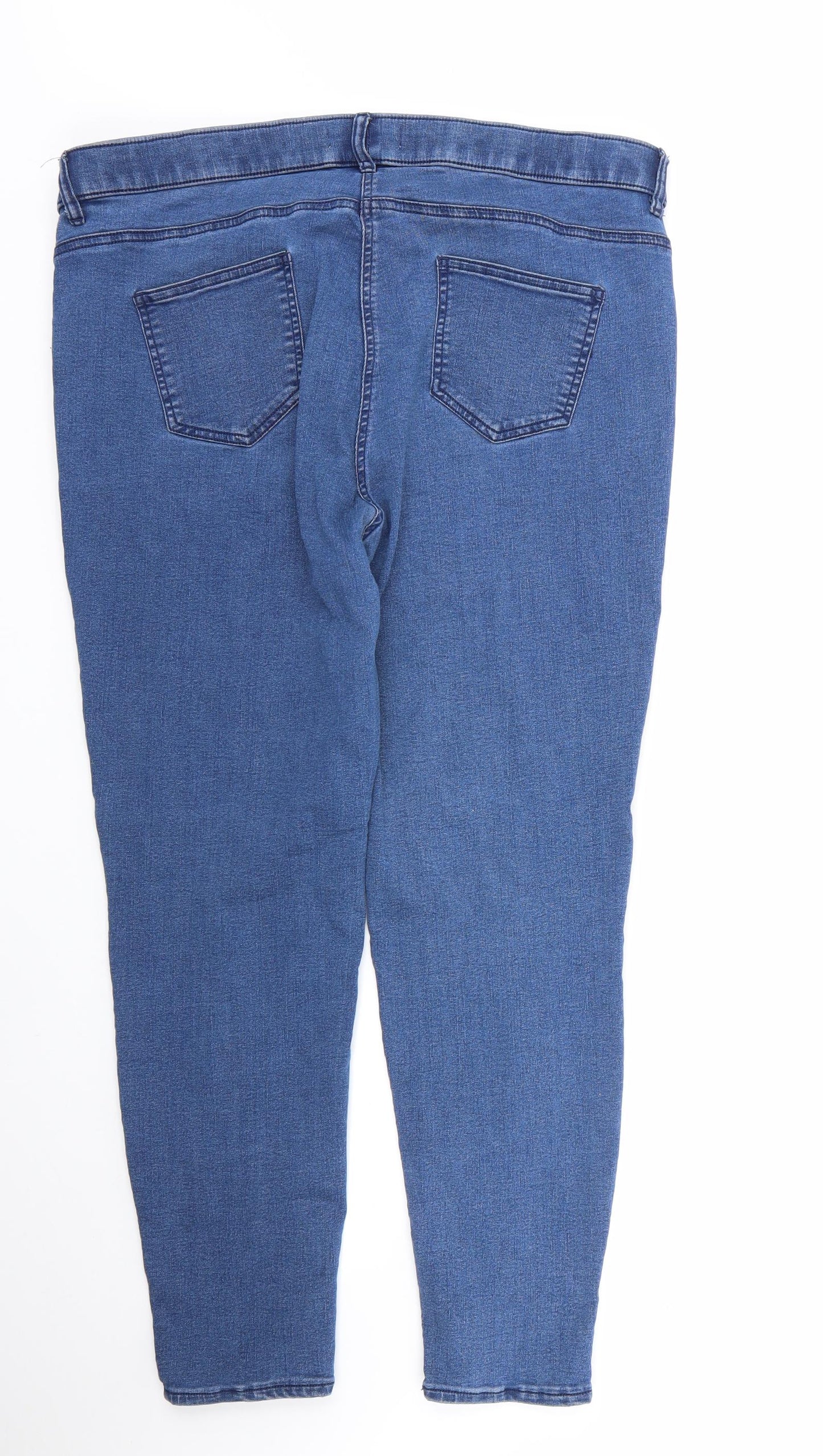 George Womens Blue  Cotton Jegging Jeans Size 22 L26 in Regular