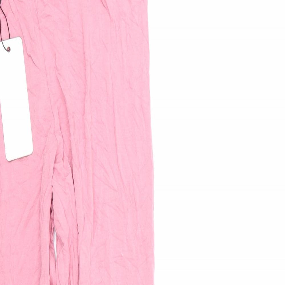 I SAW IT FIRST Womens Pink  Viscose  Pyjama Pants Size 8