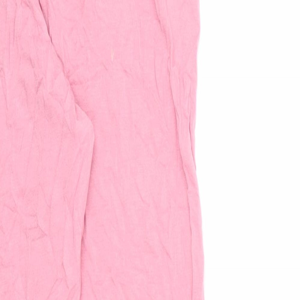 I SAW IT FIRST Womens Pink  Viscose  Pyjama Pants Size 8