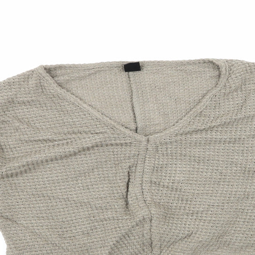SheIn Womens Green Round Neck  Polyester Pullover Jumper Size M