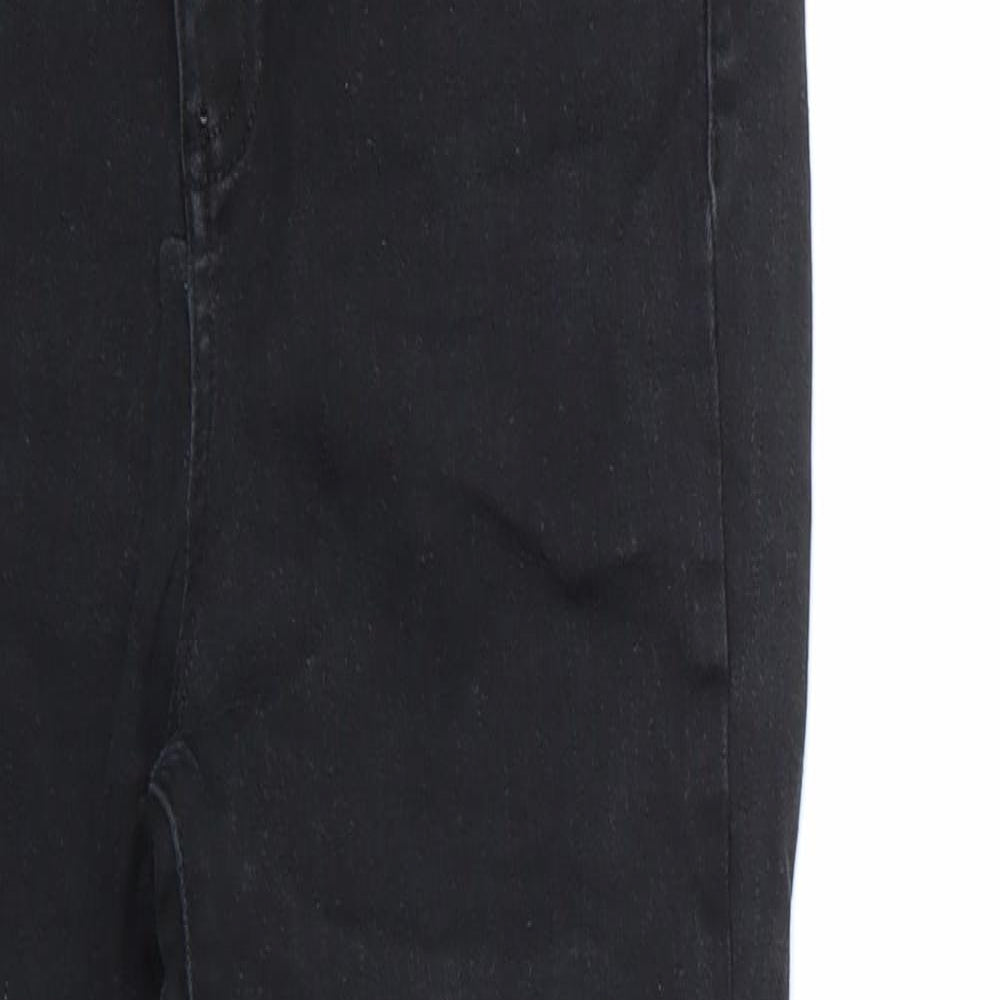 F&F Womens Black  Polyester Skinny Jeans Size 10 L26 in Regular