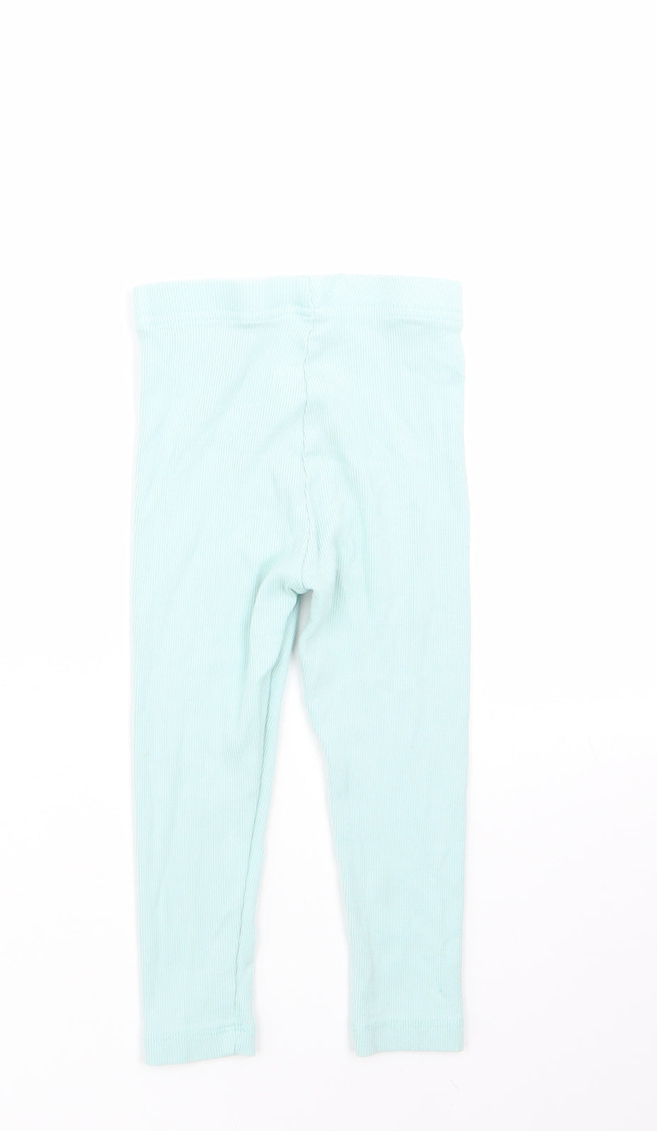 George Girls Green  Cotton Cropped Trousers Size 2-3 Years  Regular