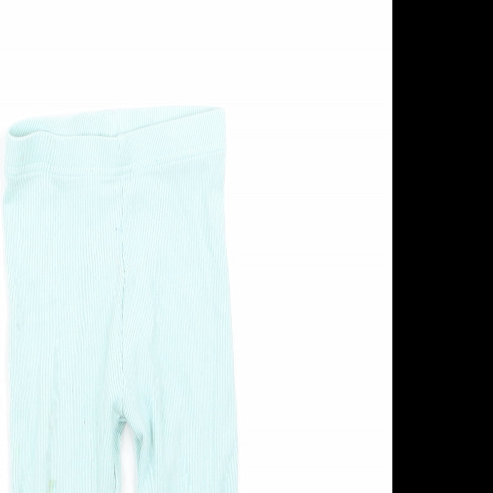 George Girls Green  Cotton Cropped Trousers Size 2-3 Years  Regular