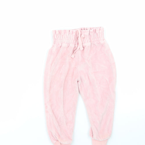 George Girls Pink  Cotton Chino Trousers Size 2-3 Years  Regular