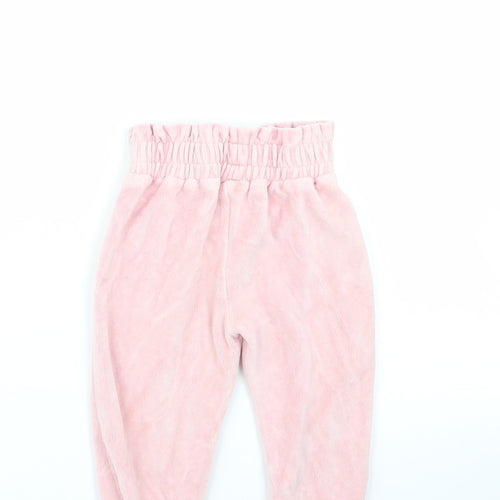 George Girls Pink  Cotton Chino Trousers Size 2-3 Years  Regular