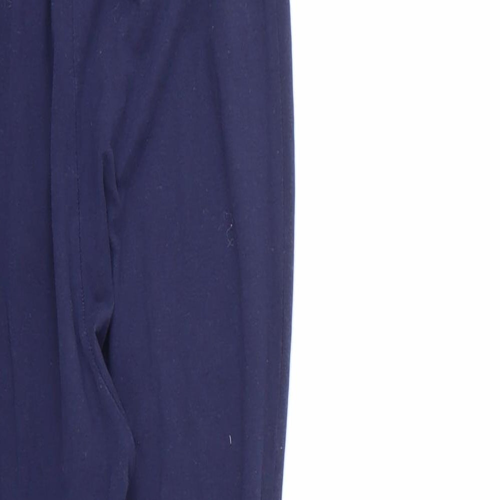 New Look Womens Blue  Cotton Cropped Leggings Size M L25 in