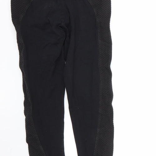 imited Womens Black  Cotton Cropped Leggings Size 12 L24 in