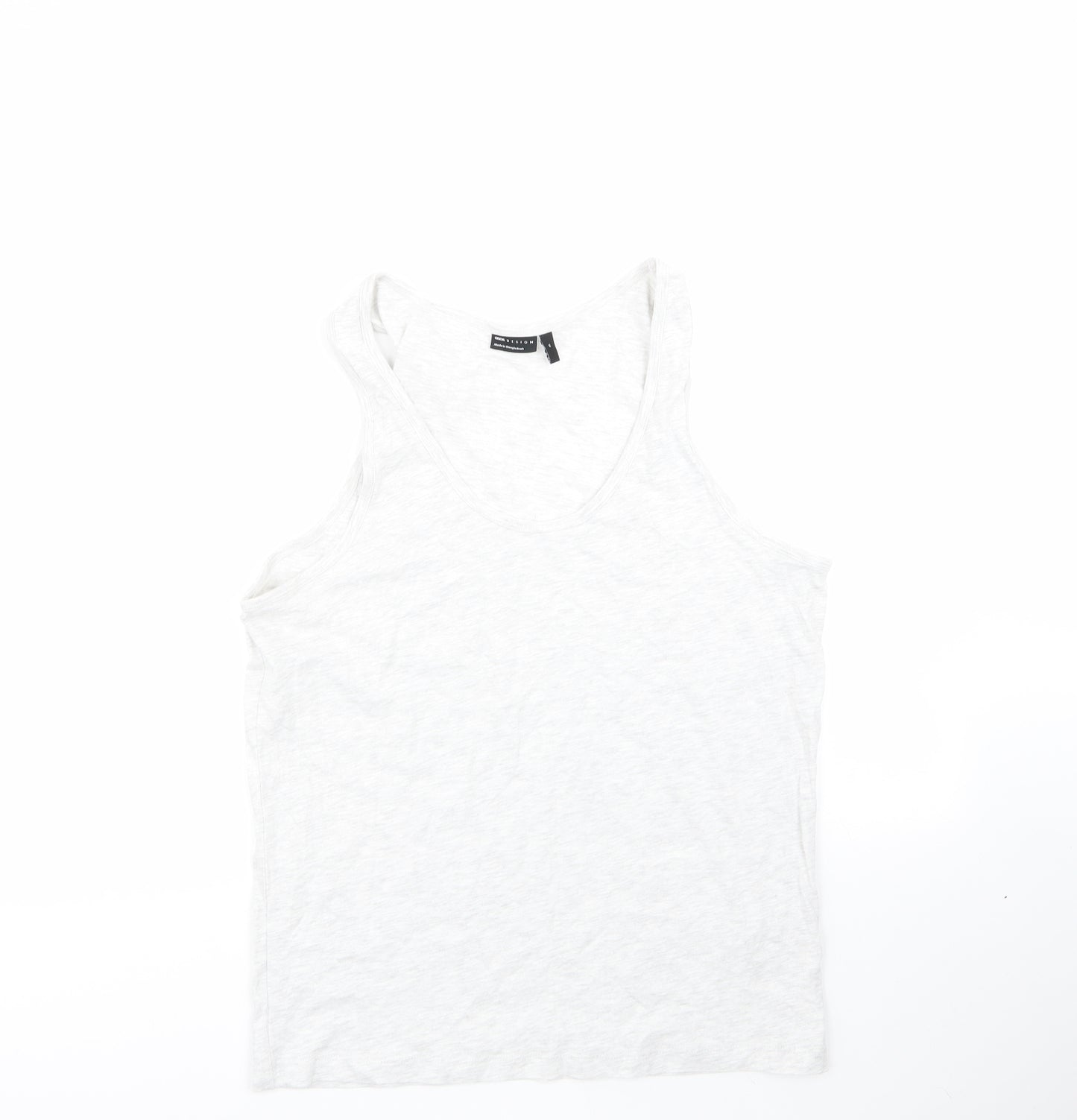 ASOS Mens Grey  Cotton  T-Shirt Size M Round Neck