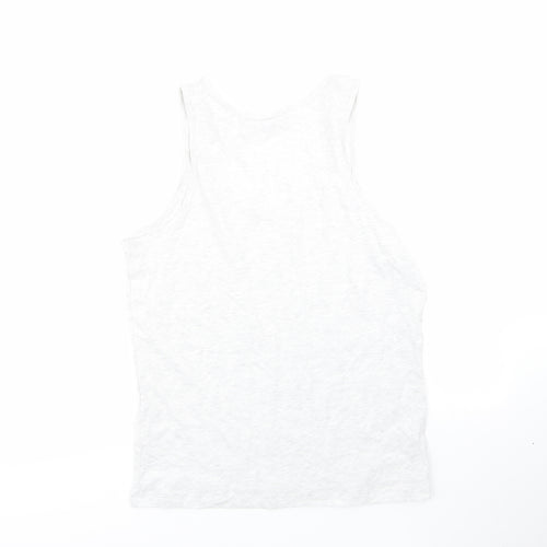 ASOS Mens Grey  Cotton  T-Shirt Size M Round Neck