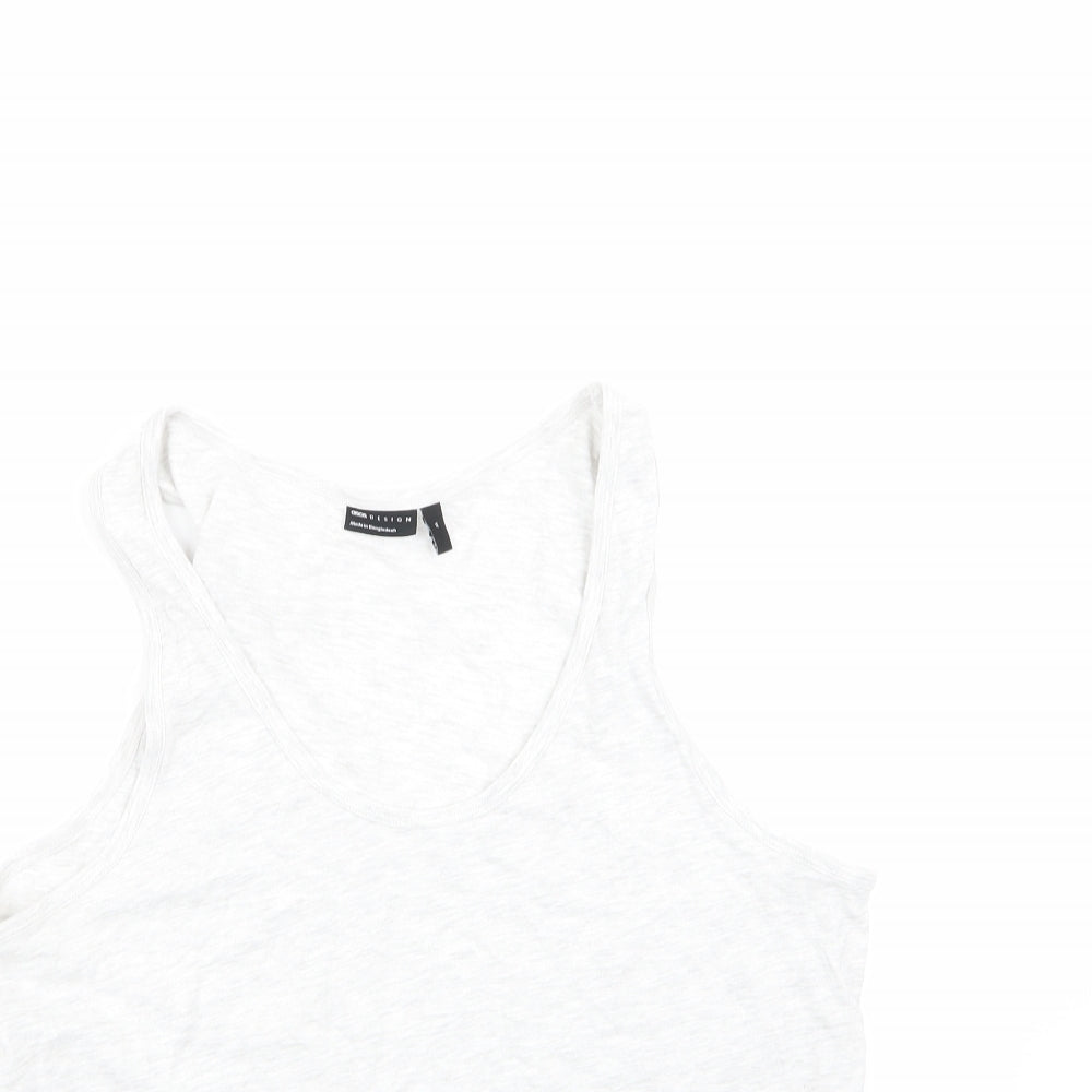 ASOS Mens Grey  Cotton  T-Shirt Size M Round Neck