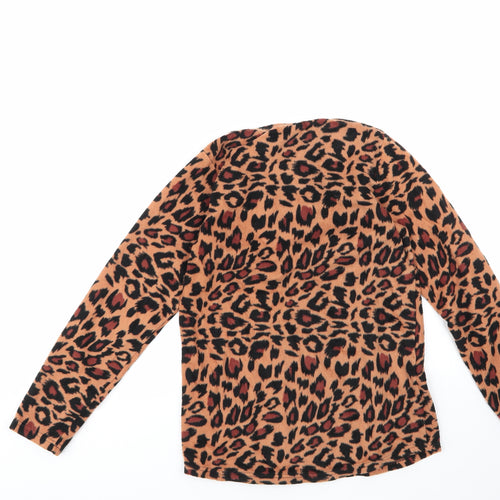 Style Womens Multicoloured Animal Print Polyester Top Pyjama Top Size S