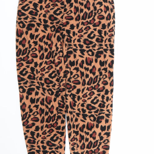 style it up Womens Multicoloured Animal Print Polyester Top Pyjama Pants Size S