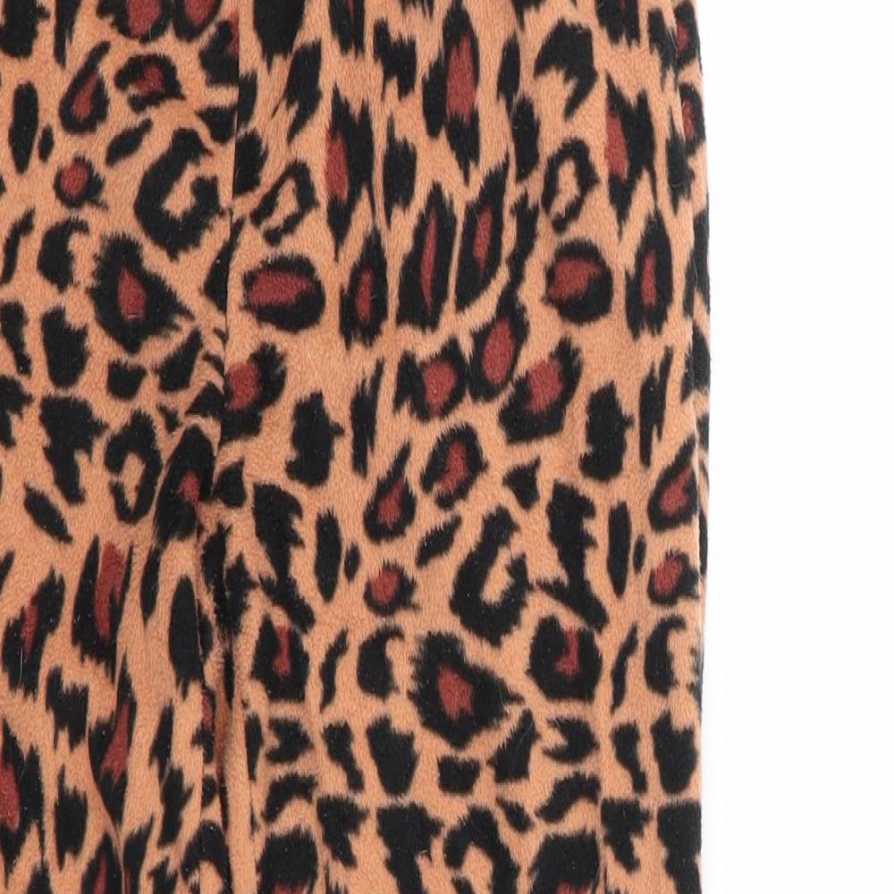 style it up Womens Multicoloured Animal Print Polyester Top Pyjama Pants Size S