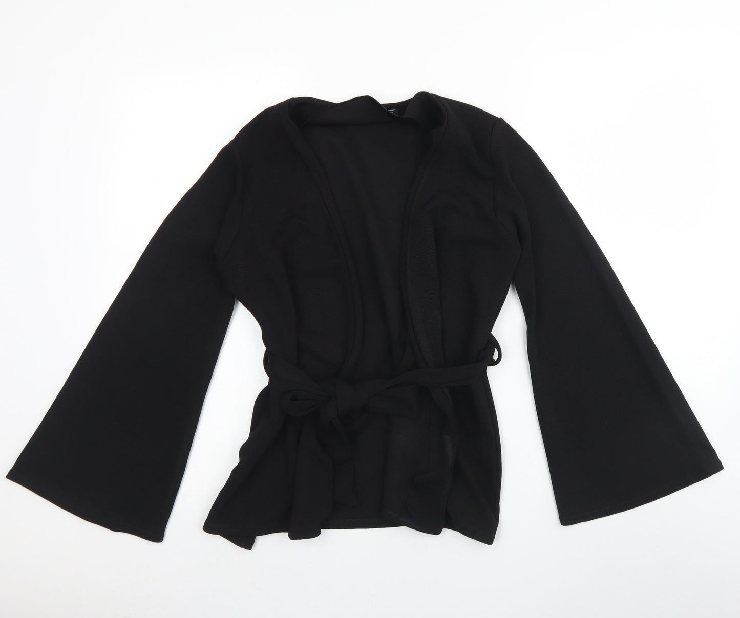 Boohoo` Womens Black   Jacket  Size 6  Tie