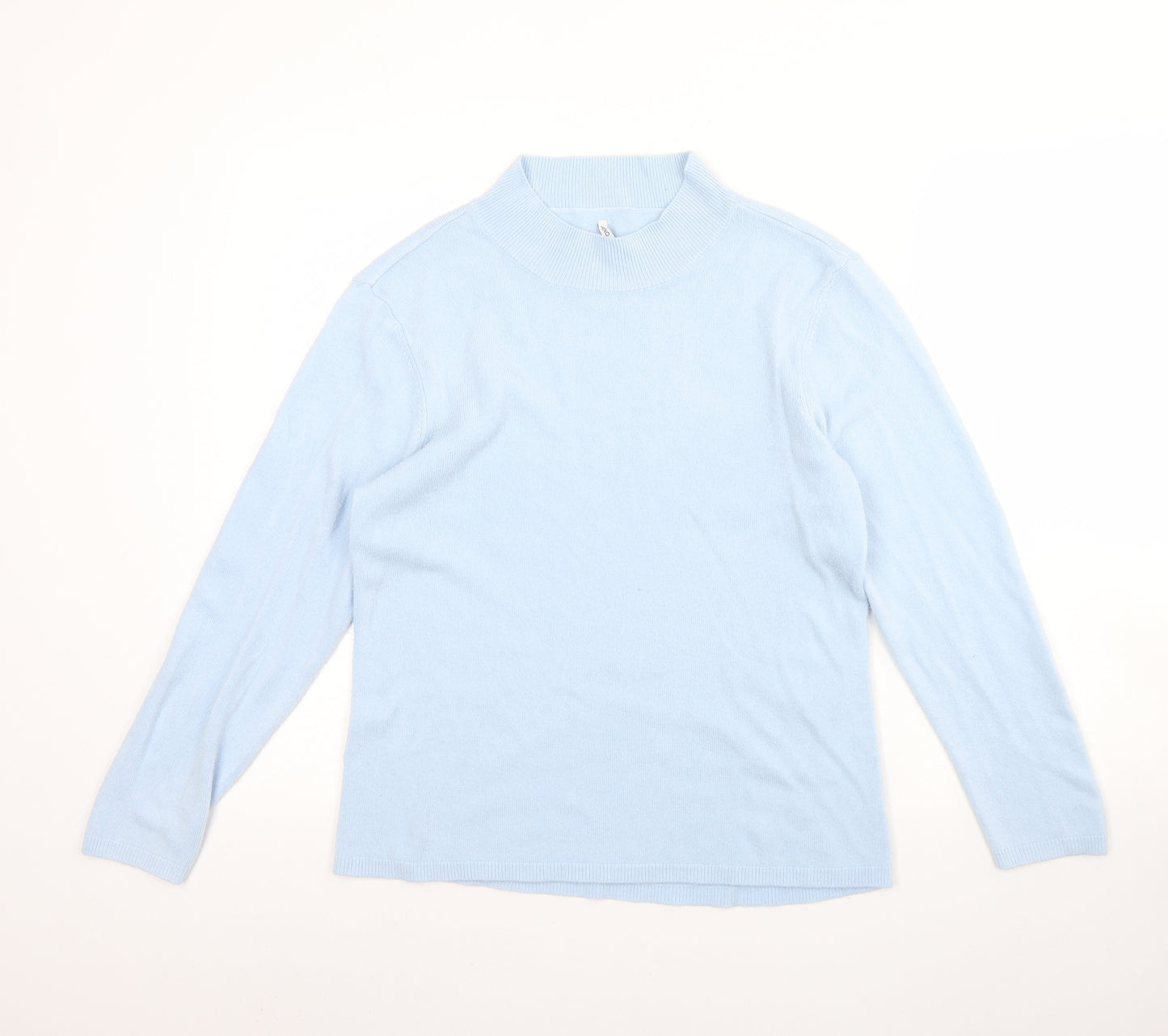 Only Womens Blue Round Neck  Acrylic Pullover Jumper Size L