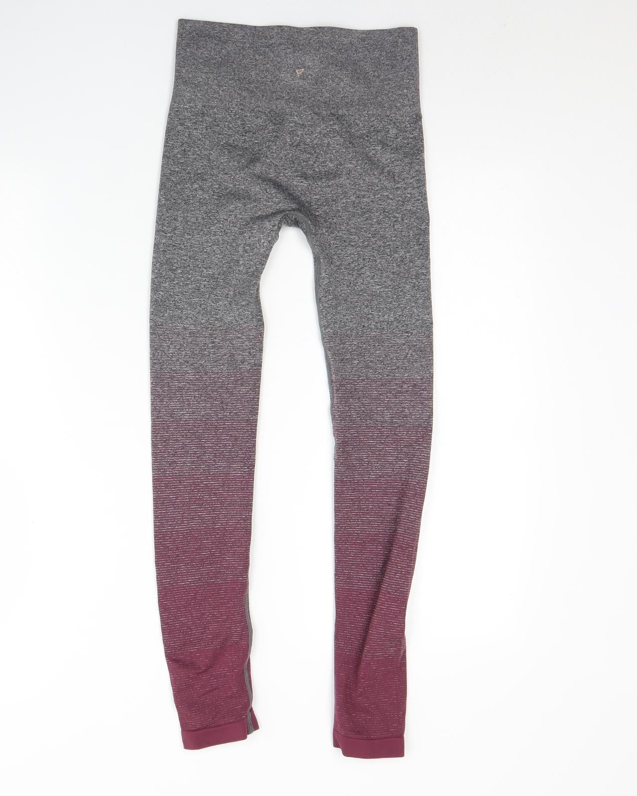 Workout Womens Grey  Polyester Capri Leggings Size 2XS L26 in Regular