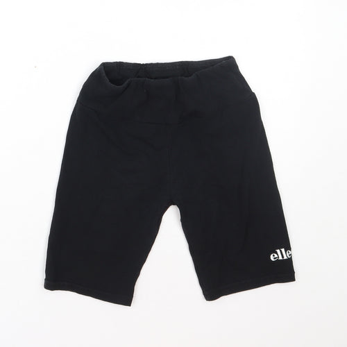 ellesse Womens Black  Cotton Biker Shorts Size XS L7 in Regular