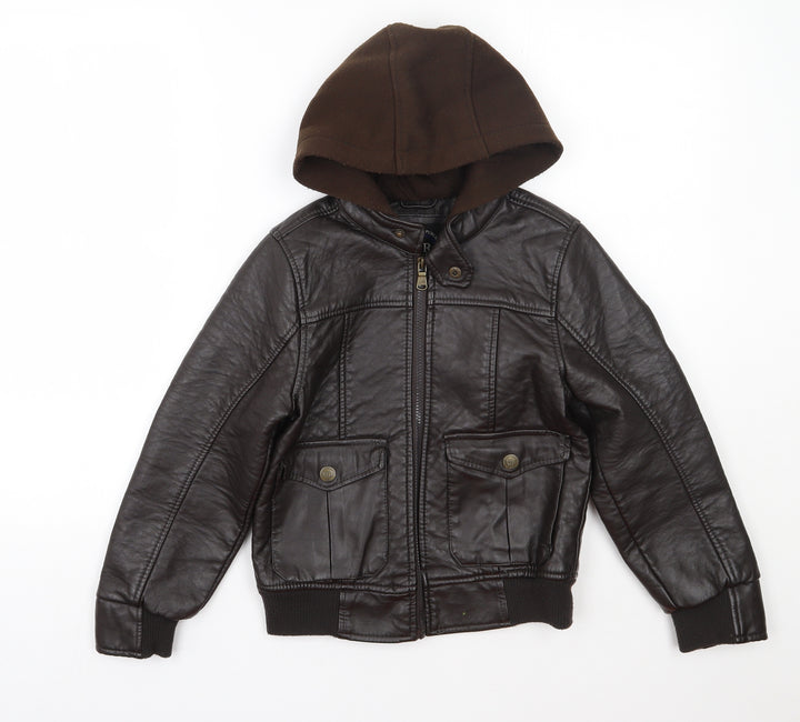 Urban Republic Girls Brown   Jacket Coat Size 7 Years  Zip