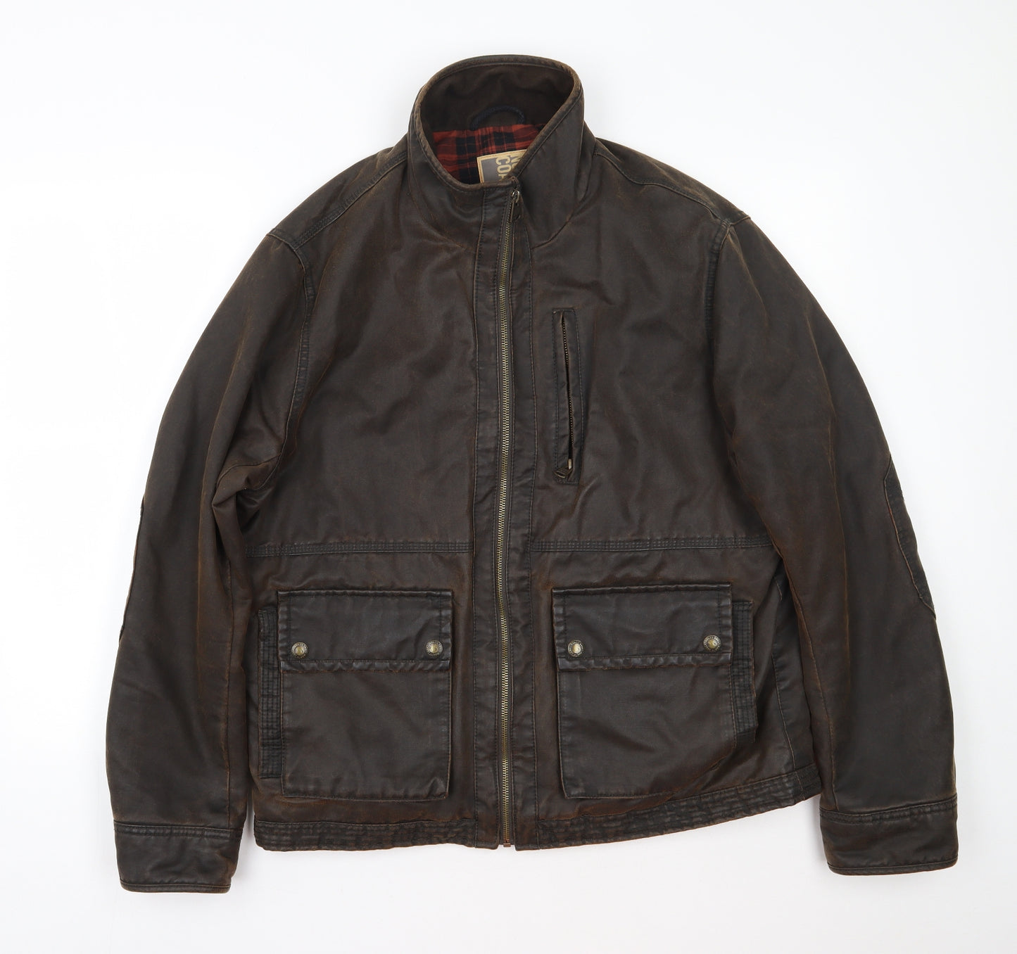 North coast Mens Brown   Jacket Coat Size L  Zip