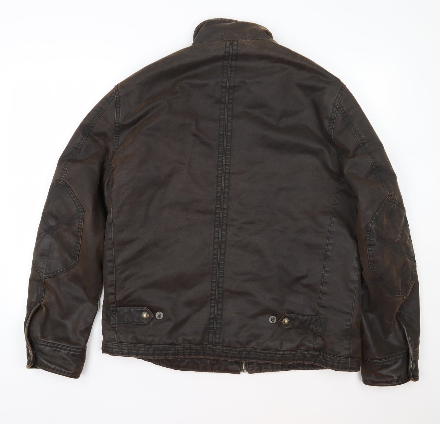 North coast Mens Brown   Jacket Coat Size L  Zip