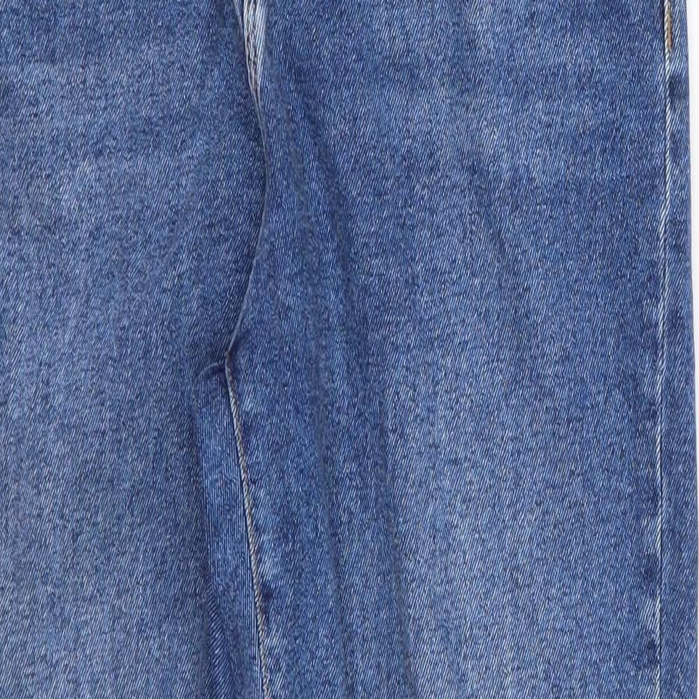 New Look Womens Blue  Cotton Mom Jeans Size 12 L25 in Regular