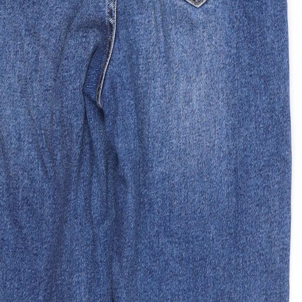 New Look Womens Blue  Cotton Mom Jeans Size 12 L25 in Regular