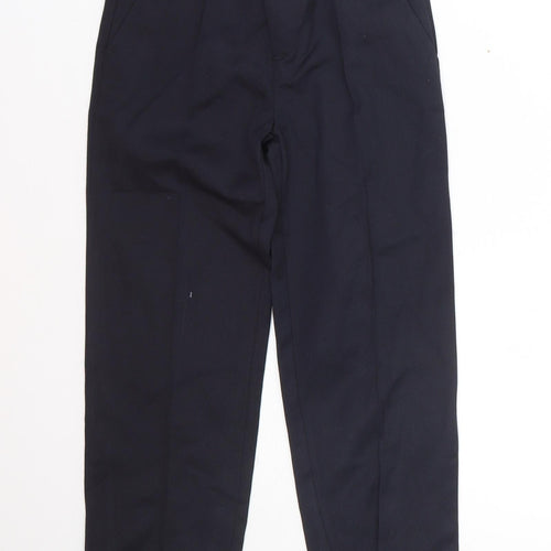 Lily & dan Boys Blue  Polyester Dress Pants Trousers Size 6-7 Years  Regular  - School uniform