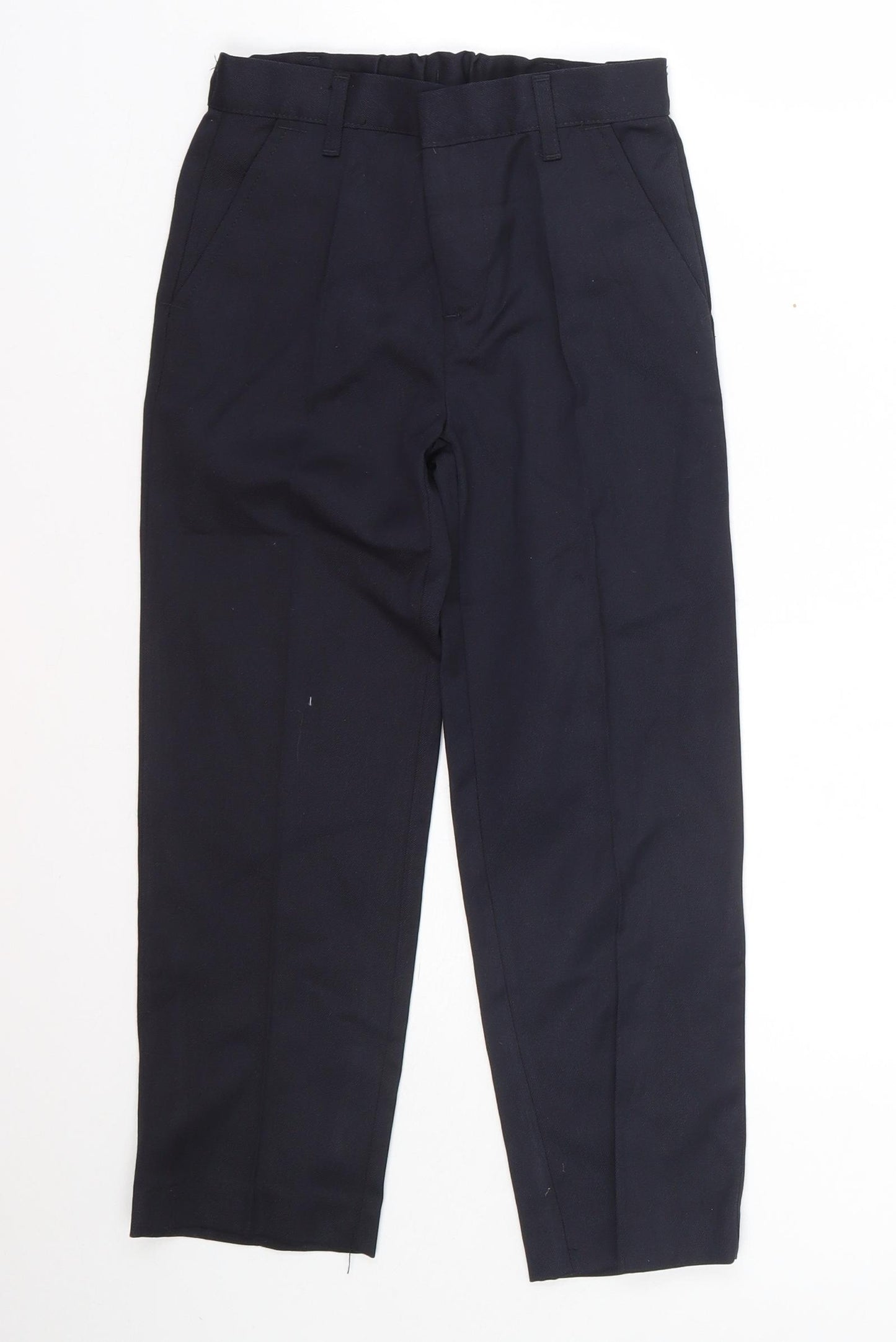 Lily & dan Boys Blue  Polyester Dress Pants Trousers Size 6-7 Years  Regular  - School uniform