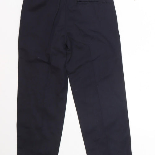 Lily & dan Boys Blue  Polyester Dress Pants Trousers Size 6-7 Years  Regular  - School uniform