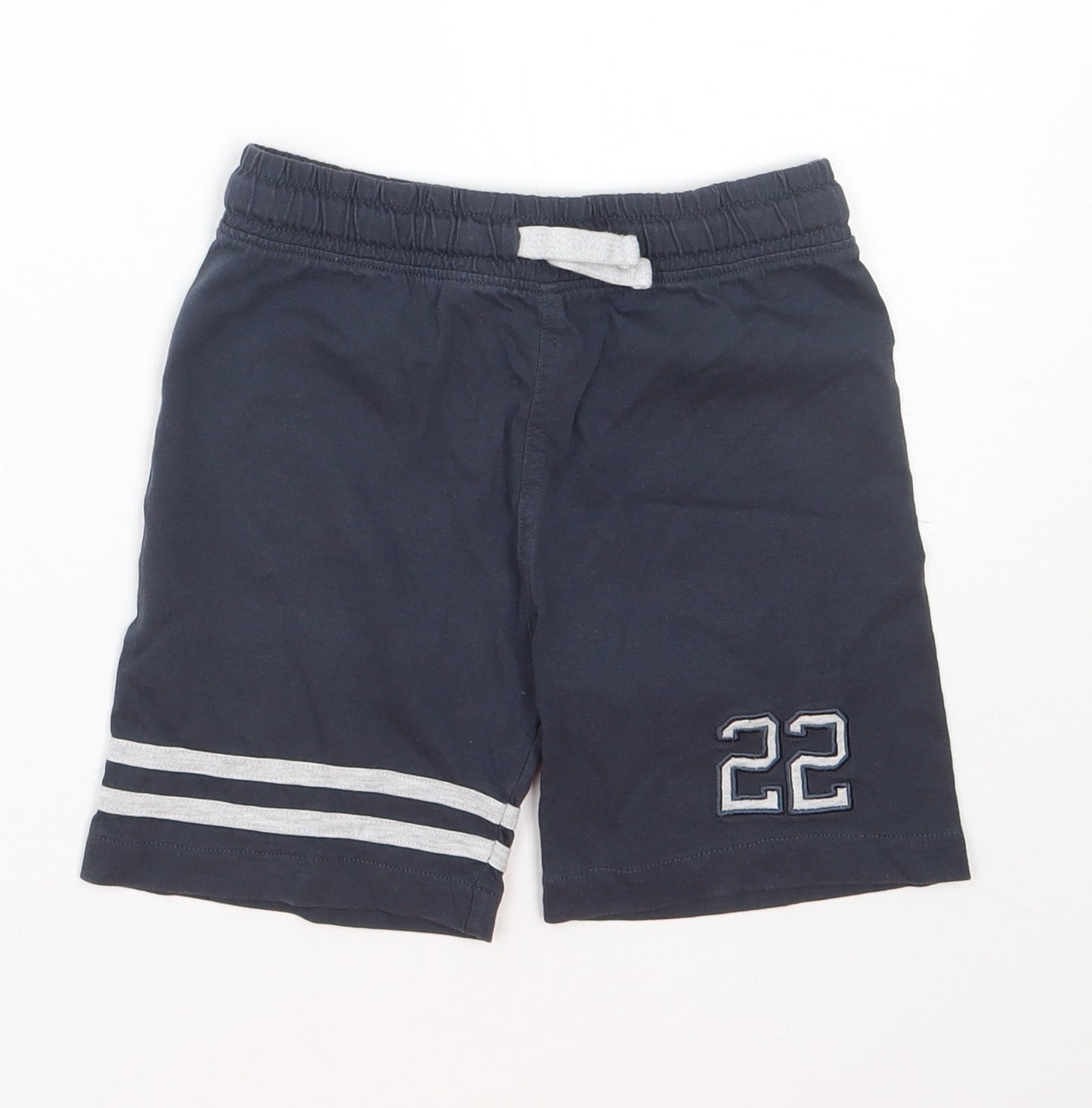 Nutmeg Boys Blue Striped Cotton Sweat Shorts Size 4-5 Years  Regular