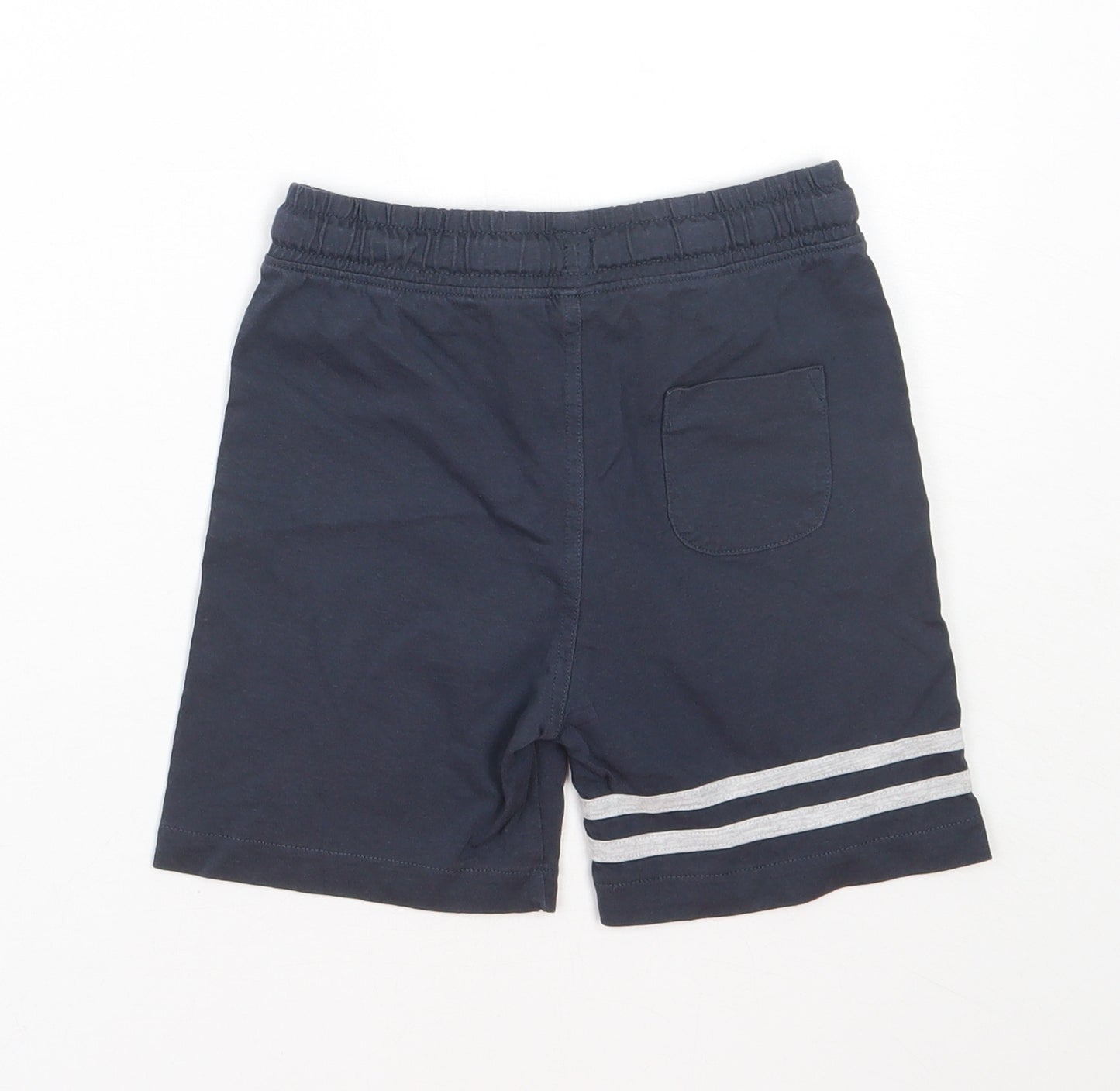 Nutmeg Boys Blue Striped Cotton Sweat Shorts Size 4-5 Years  Regular