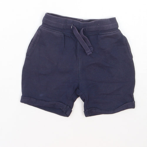 Mini Club Boys Blue  Cotton Sweat Shorts Size 3-4 Years  Regular