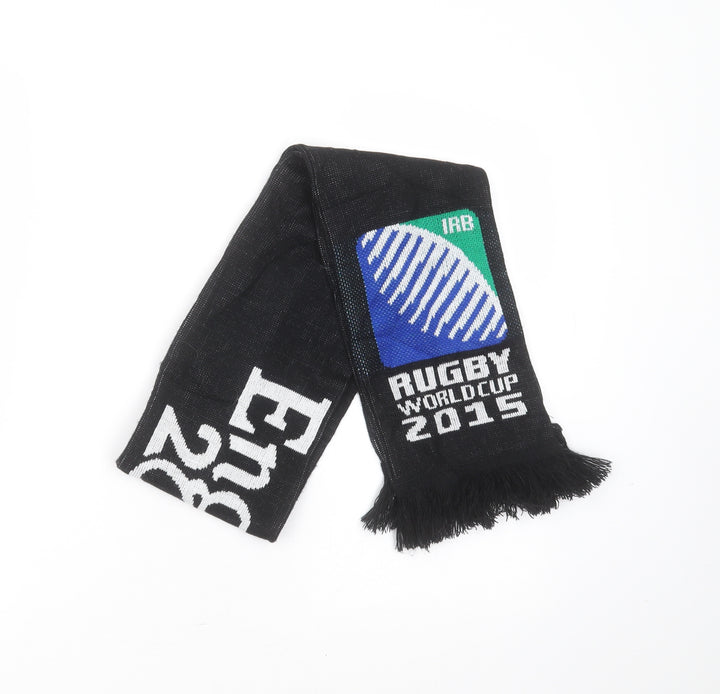 Rugby World Cup 2015 Mens Black Polyester Scarf One Size - England Rugby world cup 2015