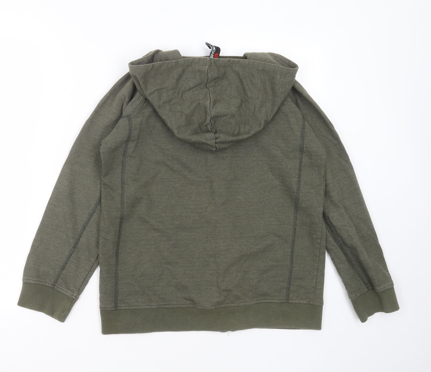 BACKFLIP Boys Green  Cotton Full Zip Hoodie Size 11-12 Years  Zip