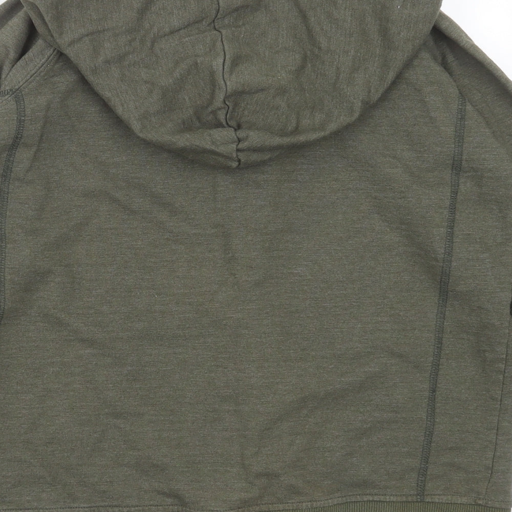 BACKFLIP Boys Green  Cotton Full Zip Hoodie Size 11-12 Years  Zip