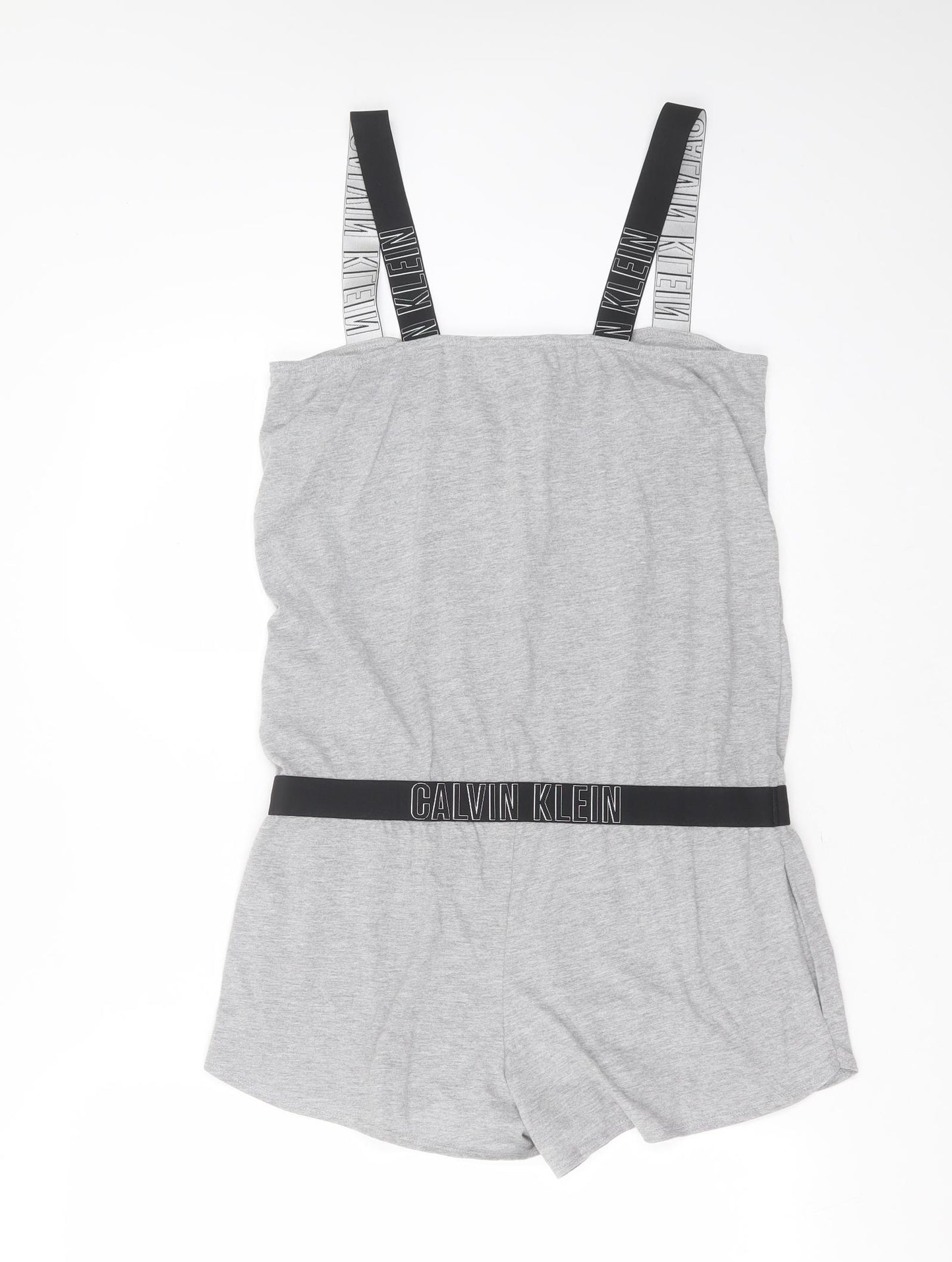 Calvin Klein Womens Grey  Cotton Playsuit One-Piece Size S