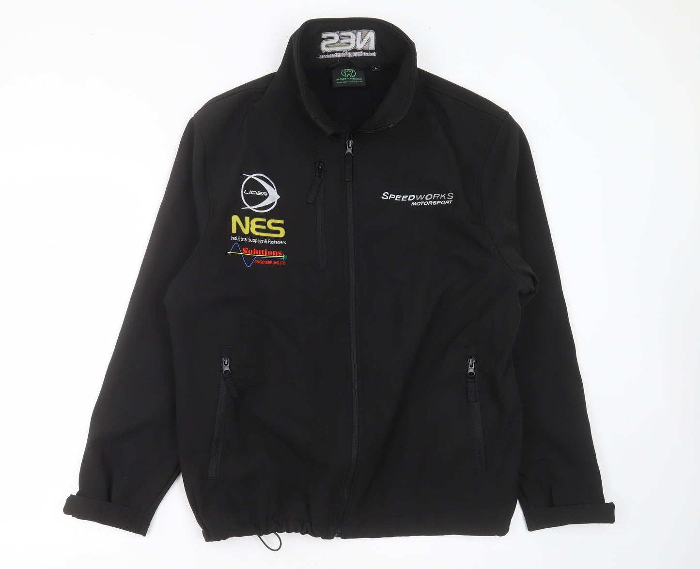 FORTRESS Mens Black   Jacket Coat Size L   - speedworks motorsport