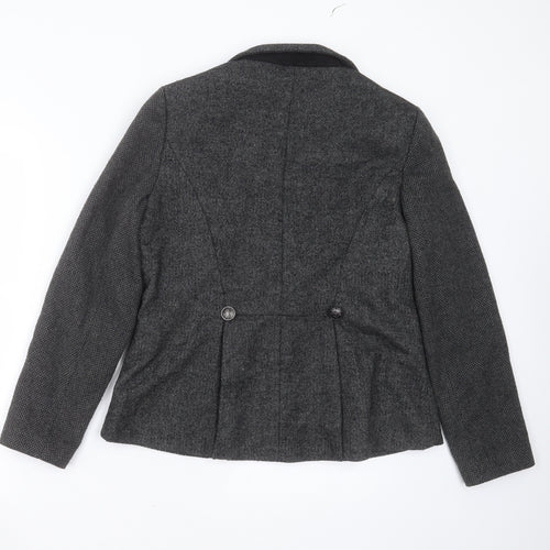 Primark Womens Grey  Polyester Jacket Blazer Size 14