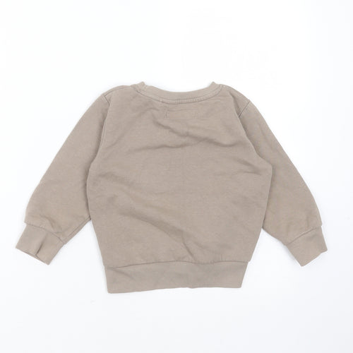 NEXT Baby Beige  Cotton Pullover Jumper Size 18-24 Months