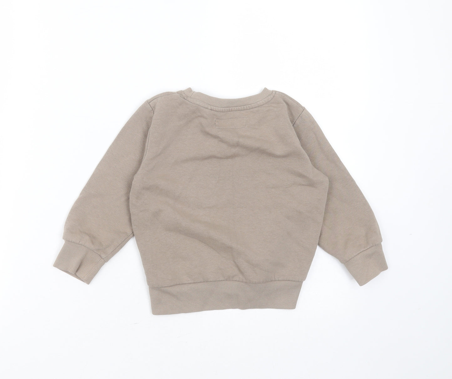 NEXT Baby Beige  Cotton Pullover Jumper Size 18-24 Months