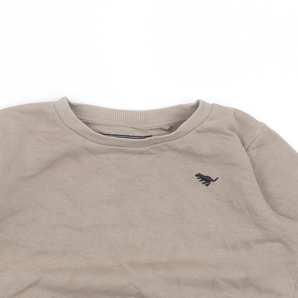 NEXT Baby Beige  Cotton Pullover Jumper Size 18-24 Months