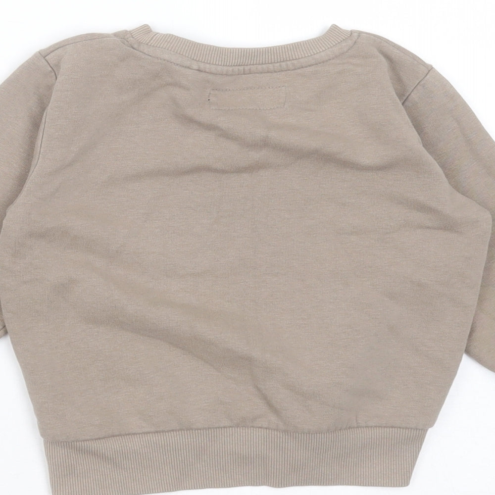 NEXT Baby Beige  Cotton Pullover Jumper Size 18-24 Months