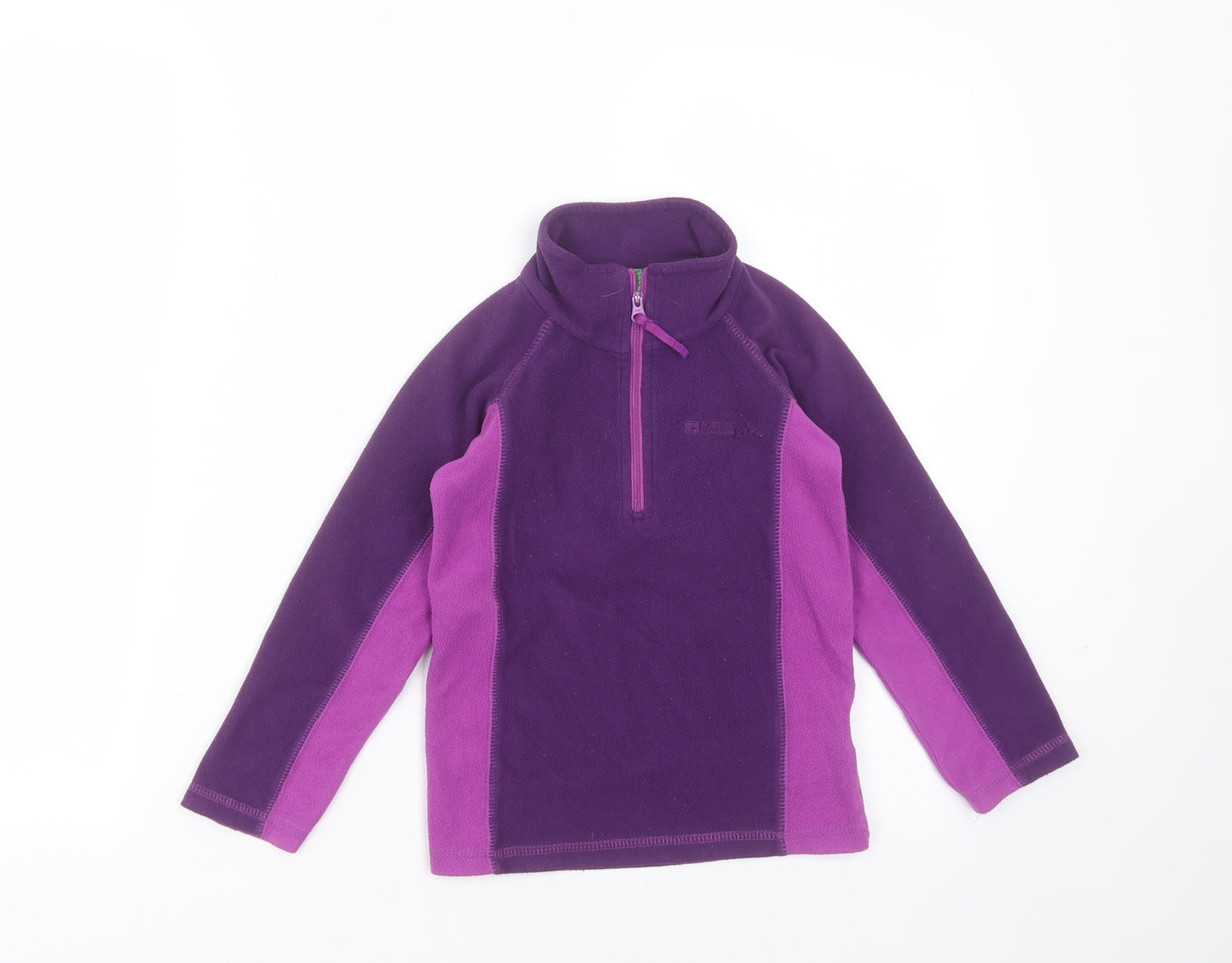 Mountain Warehouse Girls Purple High Neck  Polyester Pullover Jumper Size 3-4 Years