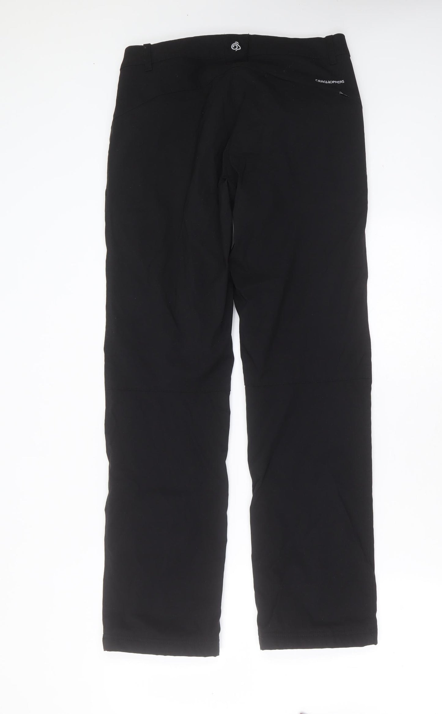 Craghoppers Womens Black  Polyester Trousers  Size 10 L30 in Regular  - lined