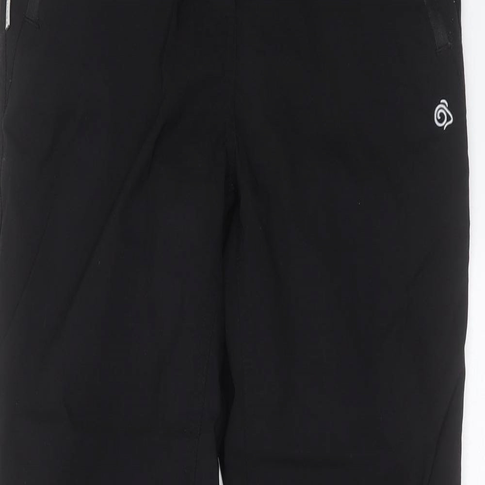 Craghoppers Womens Black  Polyester Trousers  Size 10 L30 in Regular  - lined