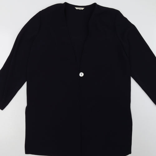 Living Womens Blue   Jacket Blazer Size 12  Button