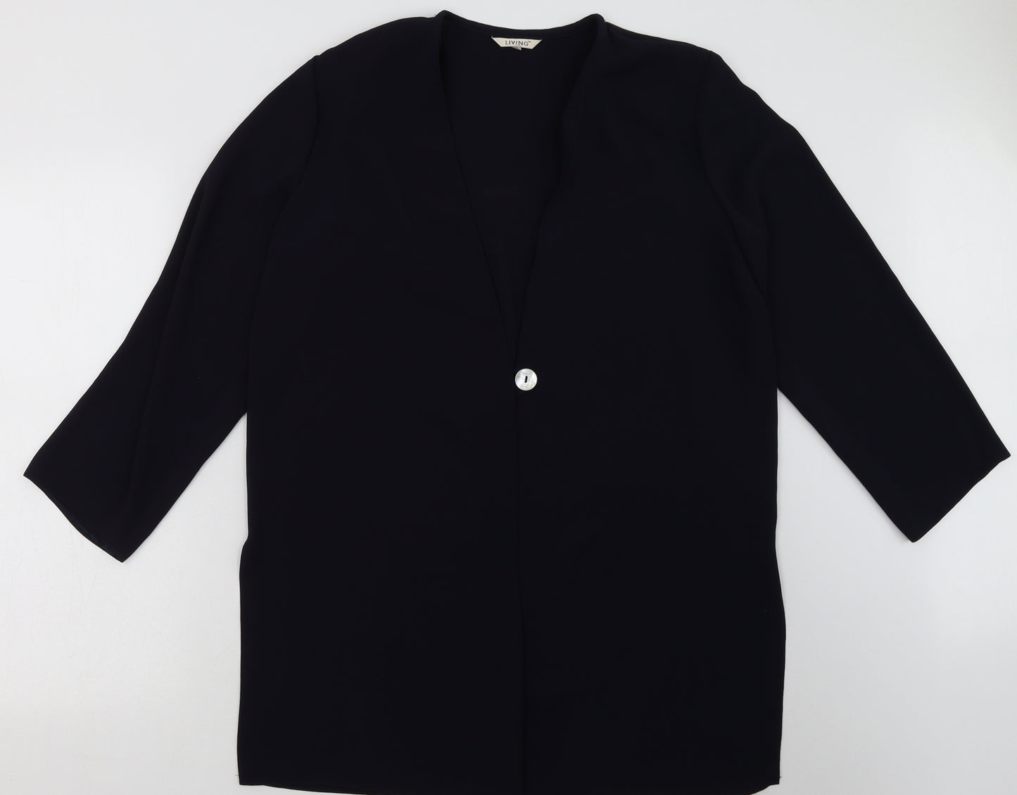Living Womens Blue   Jacket Blazer Size 12  Button