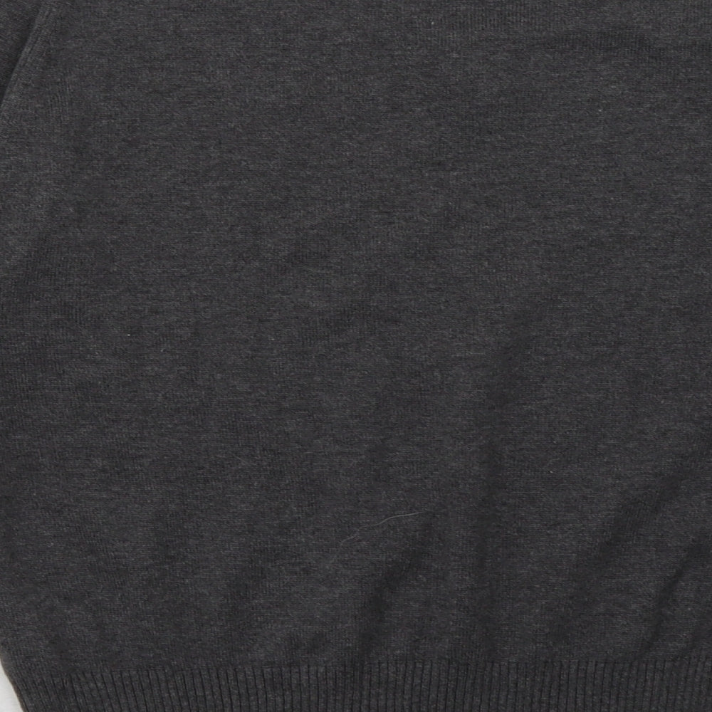 trutex Mens Grey  Cotton Pullover Sweatshirt Size S