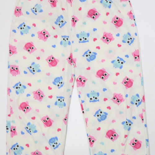 Forever Dreaming Womens Pink Geometric Polyester Capri Pyjama Set Size XL  Button - Owl Print, cropped bottoms