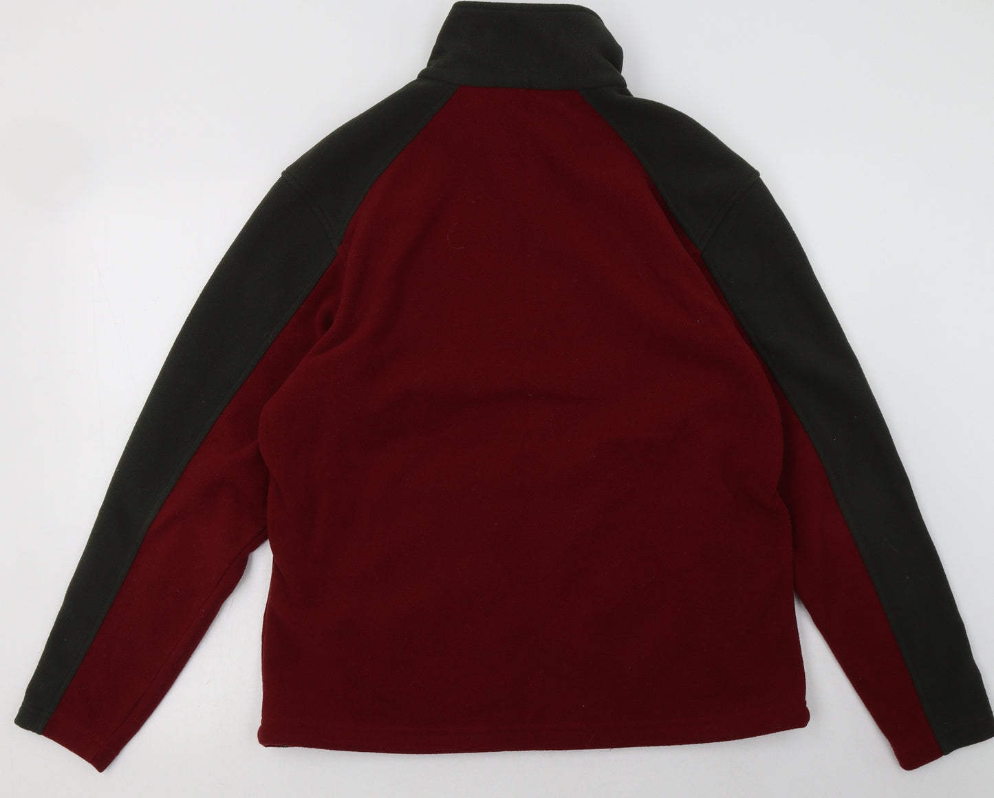 regattas Mens Red Striped Polyester Full Zip  Size M
